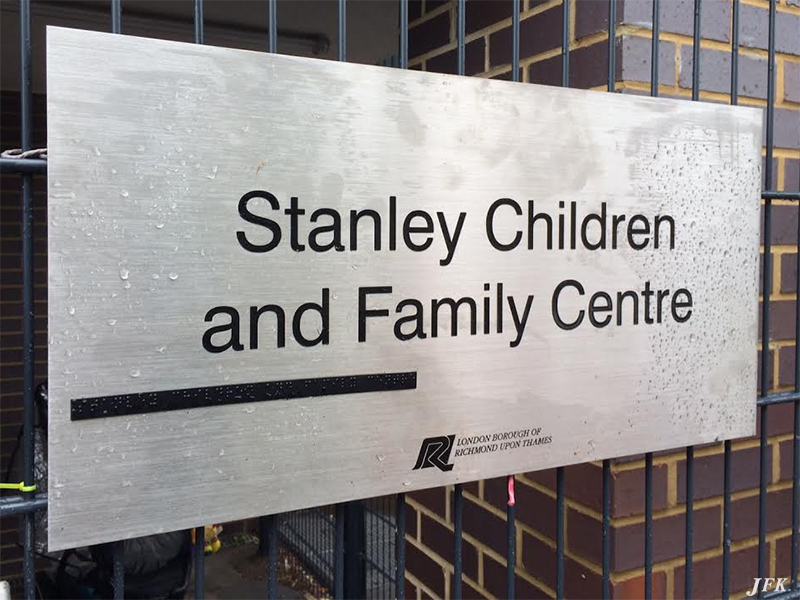 Stainless Steel Plaque for Stanley School