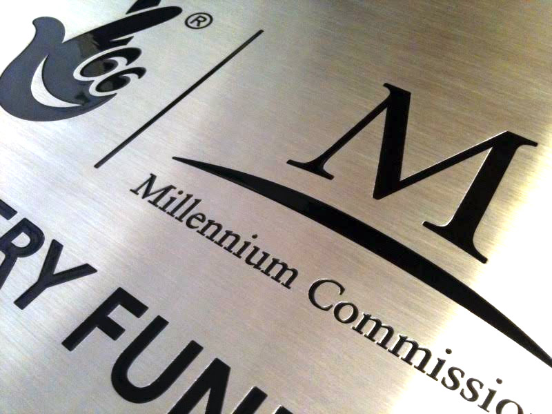 Stainless Steel Plaque for The Millenium Comission