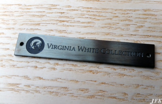 Brass Plaque for Virginia White Collection