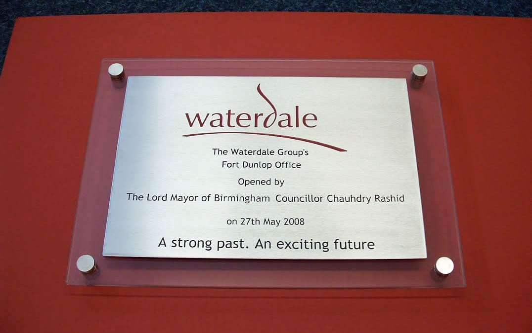 Stainless Steel Plaque for Waterdale