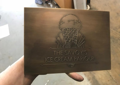 Bronze Plaque for The Savoy