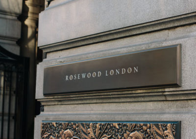Bronze Cast Sign for Rosewood Hotel
