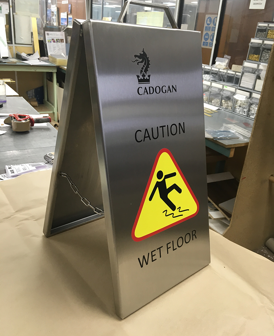 Stainless Steel Wet Floor Sign