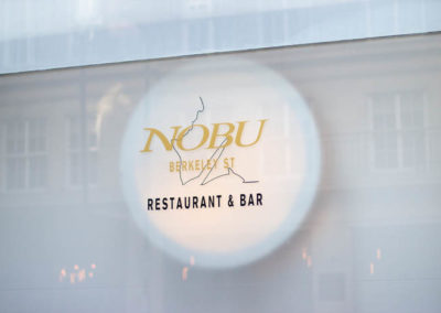 Detail and Menu Signage for Nobu