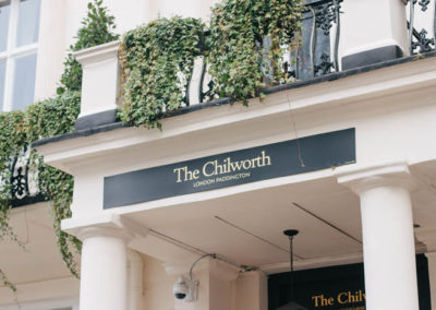 Handpainted fascia signage for The Chilworth