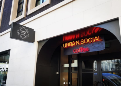 Neon signage for Urban Social